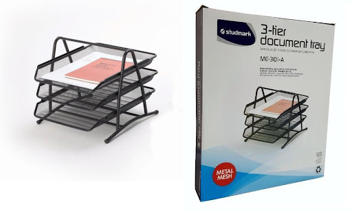 BANDEJA ST-ME-301-N METAL 3 PZS