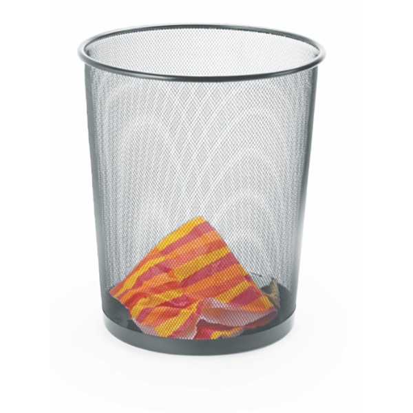 [03553] BASURERO METAL ST-ME-601-N PLATA