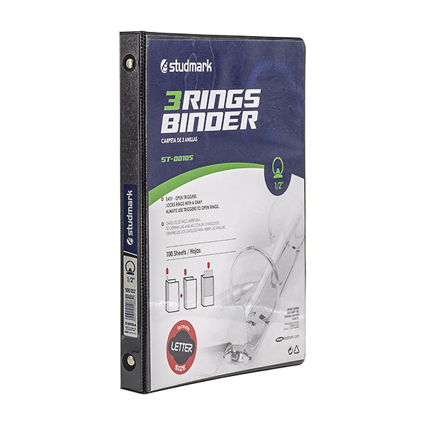FOLDER ST-00105-A 3 ANILLOS 1/2PLG