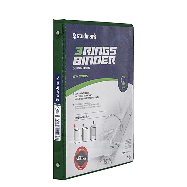 FOLDER ST-00105-D 3 ANILLOS 1/2PLG