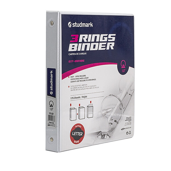 FOLDER ST-00106-W 3 ANILLOS 1PLG