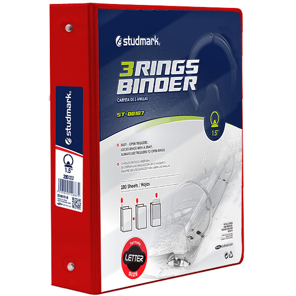 FOLDER ST-00107-B 3 ANILLOS 1.5PLG