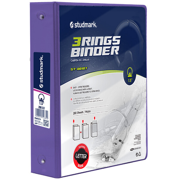 FOLDER ST-00107-V 3 ANILLOS 1.5PLG