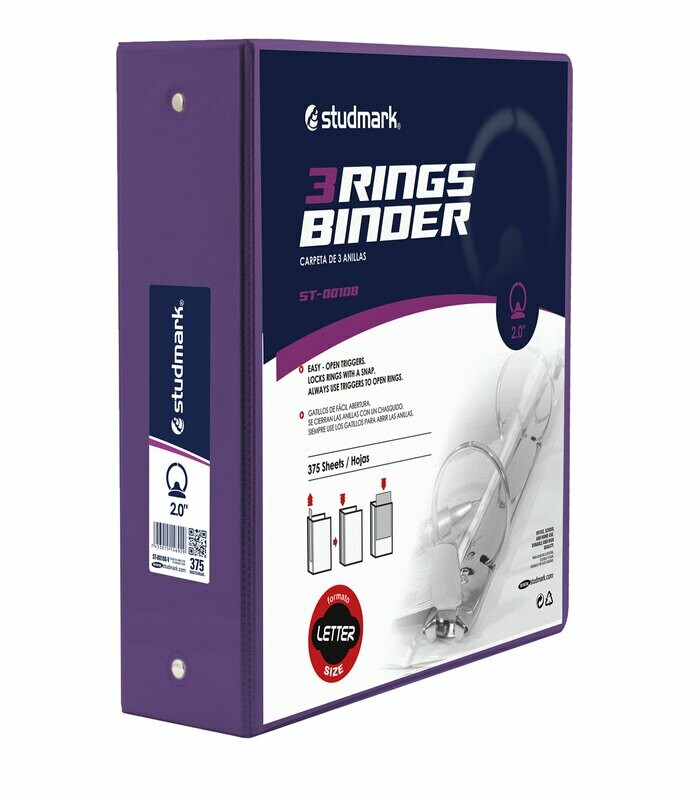 FOLDER ST-00108-V 3 ANILLOS 2PLG