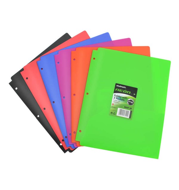 FOLDER ST00411 T/C NEON 2 BOLSILLOS