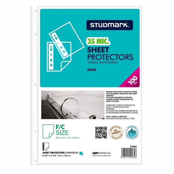 HOJAS ST00044 T/O PLAS P/FOLDER 100X1