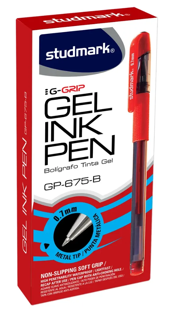 LAPIZ ST-GP-675-B GEL R J C/GRIP 12X1