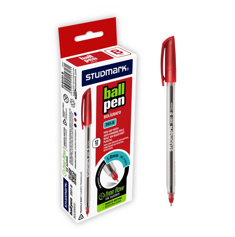 LAPIZ TINTA ST-03101-B TRIANG.RJ 1.0MM 12X1                 