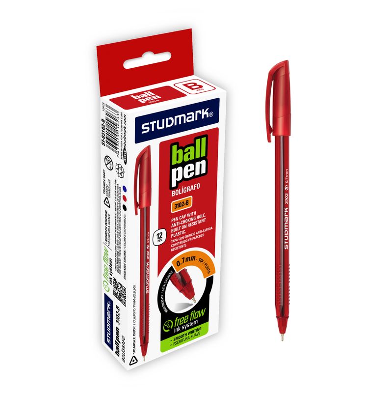 LAPIZ TINTA ST-03102-B TRIANG.RJ 0.7MM 12X1