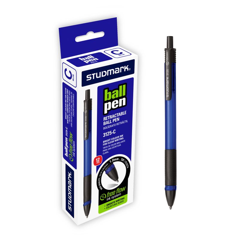 LAPIZ TINTA ST-03125-C RETRACTIL 12X1