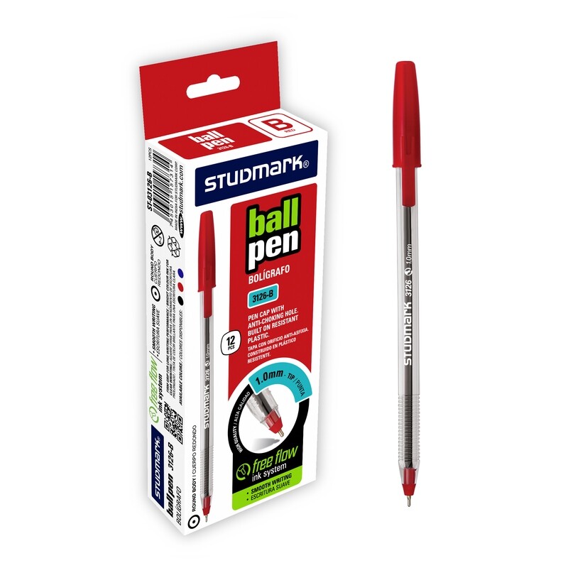 LAPIZ TINTA ST-03126-B 1.0MM 12X1