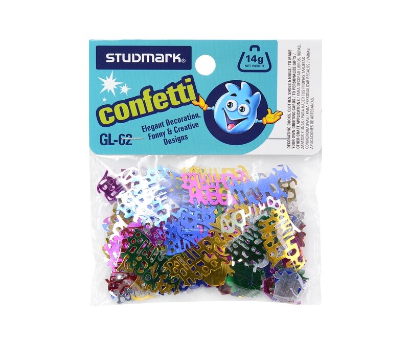 CONFETI ST-GL-62 FELIZ CUMPLEAÑOS