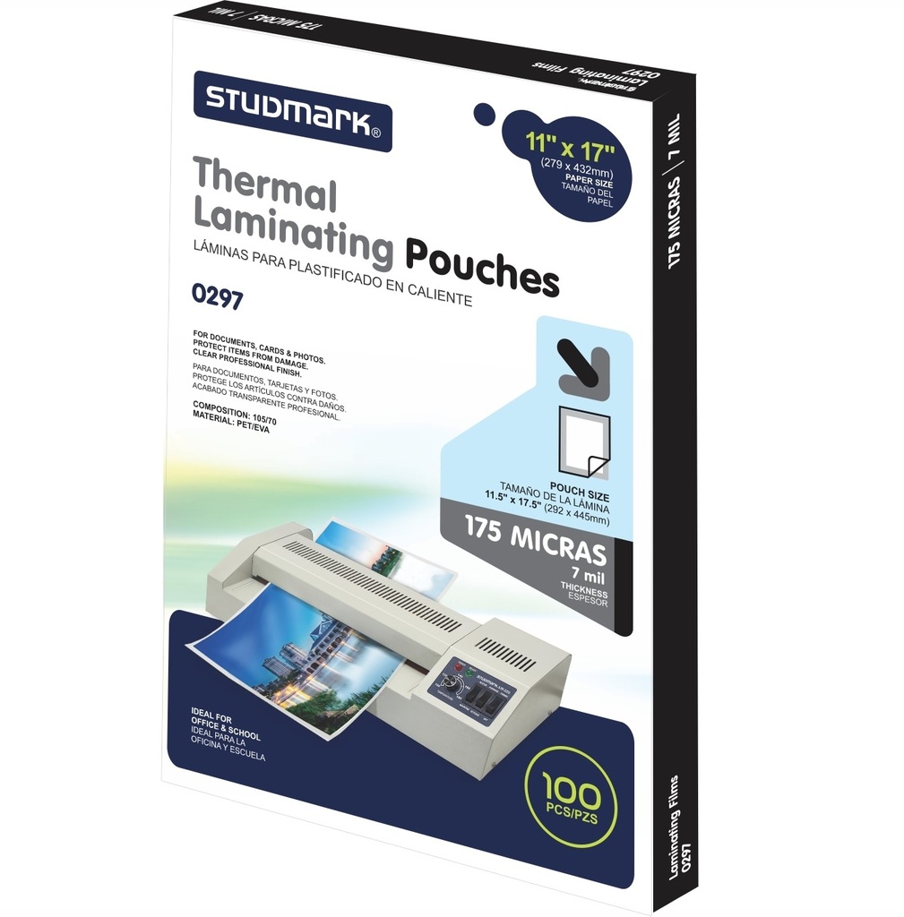 PLAST ST-00297 P/LAMINAR 11X17 175 MIC                      