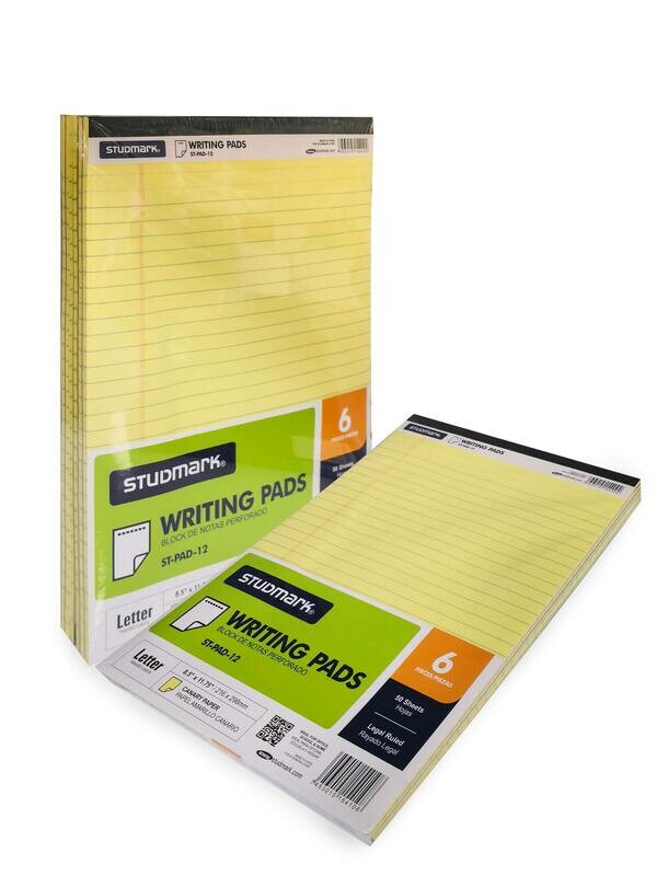 BLOCK RAYADO ST-PAD-12 AMARILLO T/CARTA