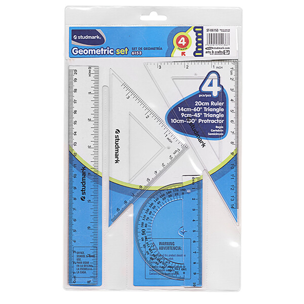 JUEGO GEOMETRICO ST-06153 20CM 4PZ
