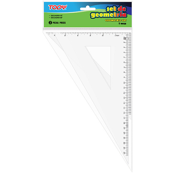 JUEGO GEOMETRICO T9023 ESCUADRA                             