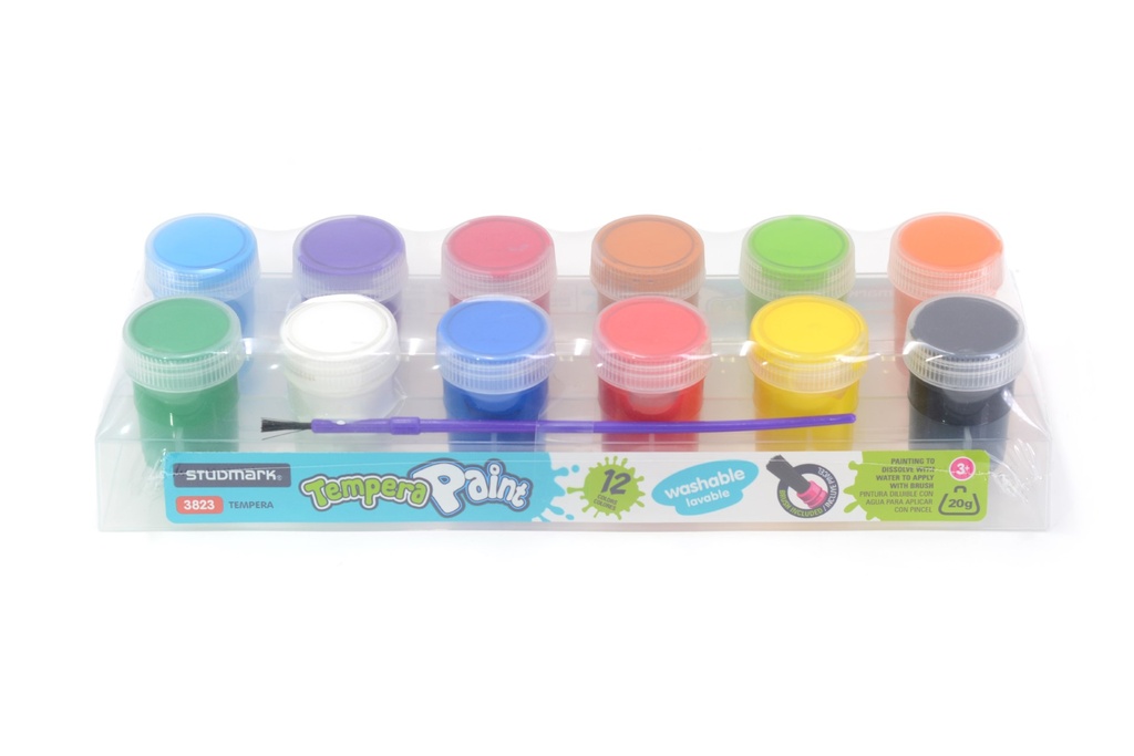 TEMPERA ST-03823 20ML 12 COLORES