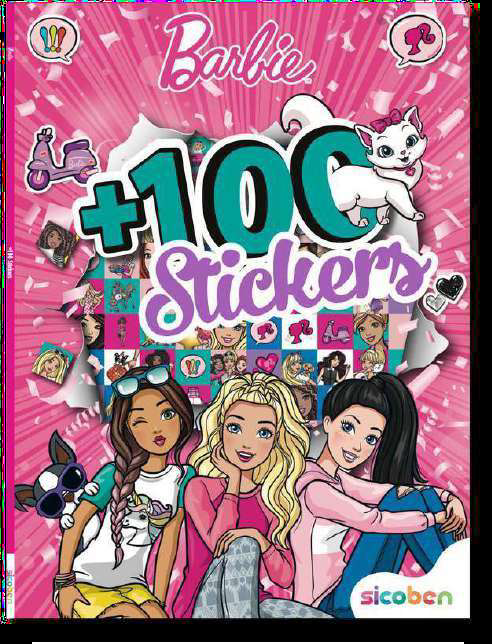 MAS + 100 STICKERS BARBIE 051078