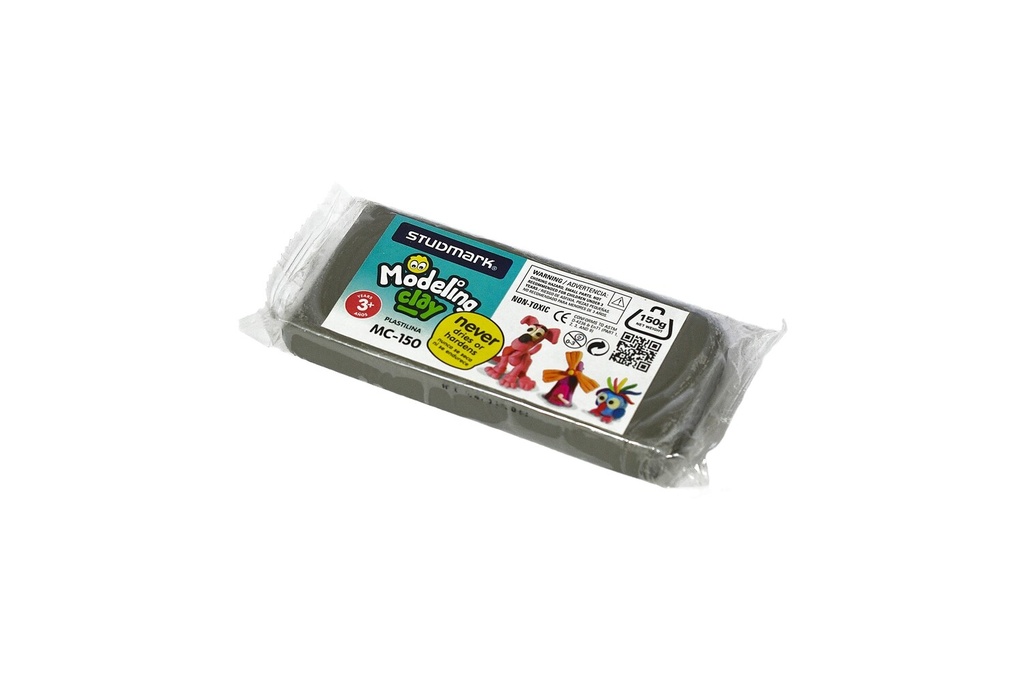 PLASTILINA ST-MC-150-N BARRA 150 GMS GRIS