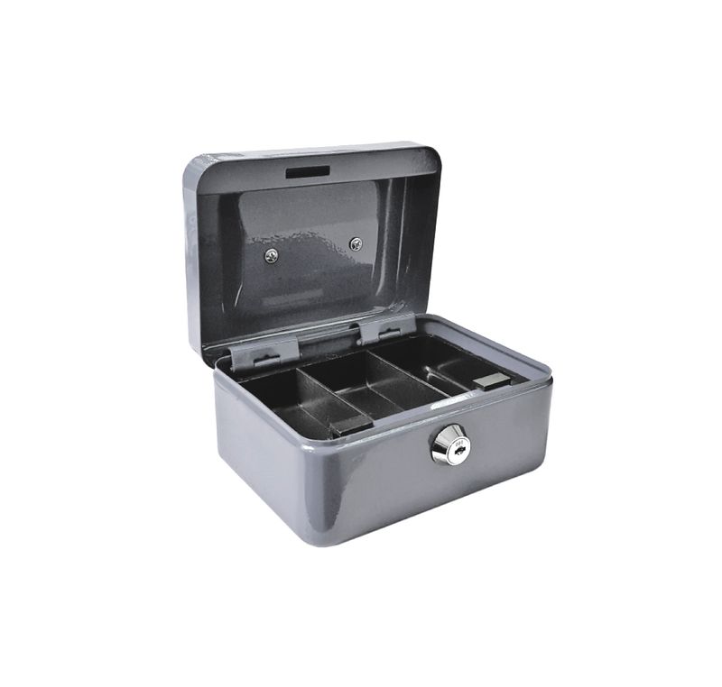 [04263] CAJA CHICA ST-04706-N 6PLG GR C/LLAVE
