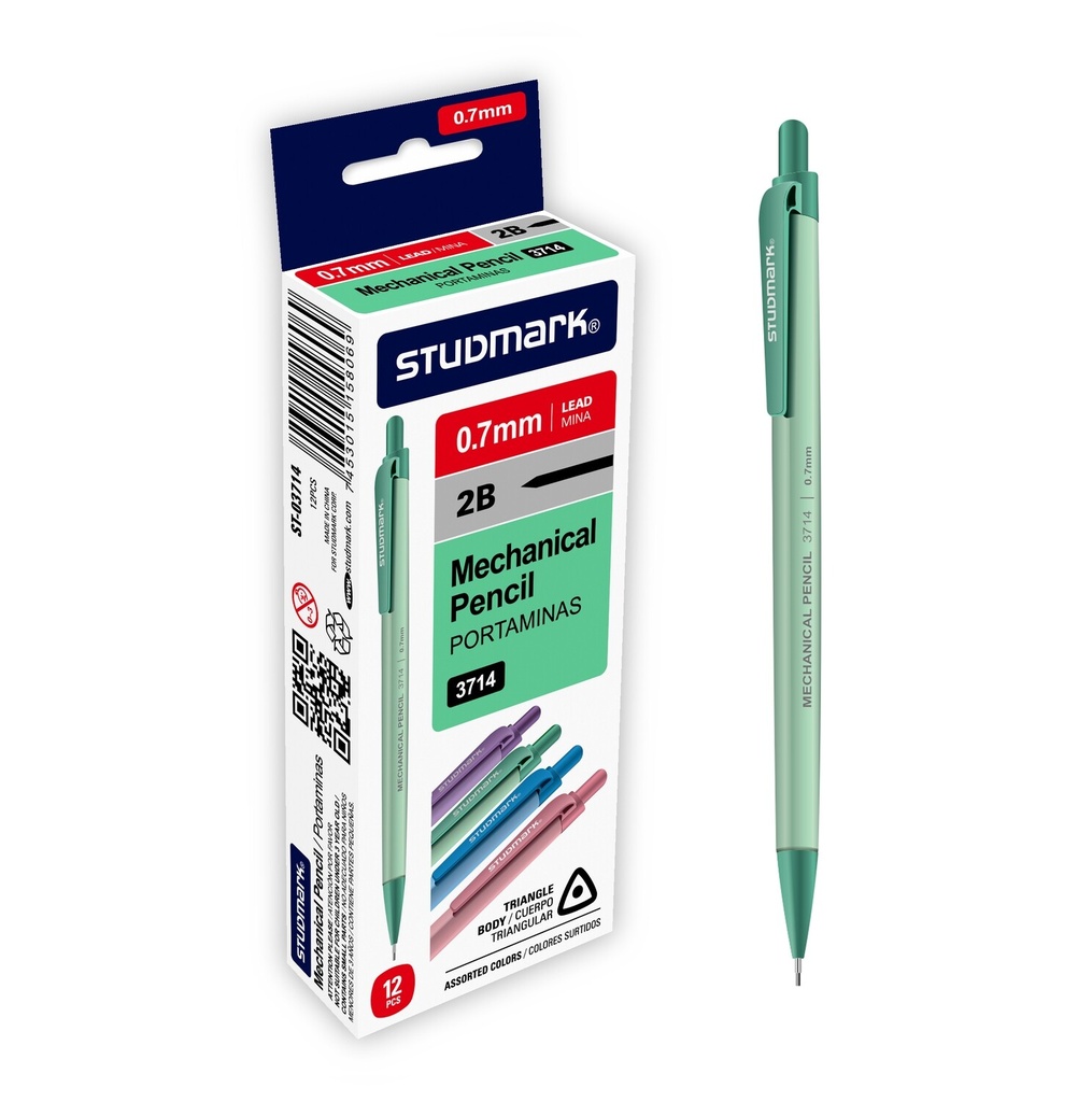 PORTAMINA ST-03714 0.7MM TRIANG.C/PASTEL