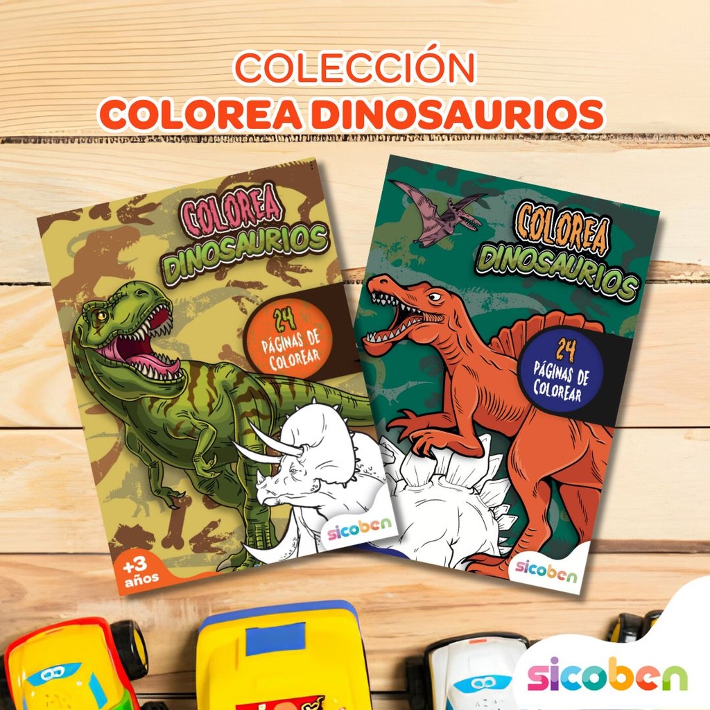 [04321] COLOREA CON DINOSAURIOS 2X1 254219