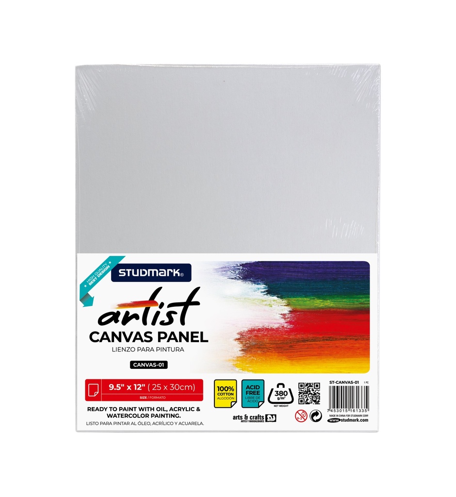 [04334] CANVAS ST-CANVAS-01 LIENZO 9.5"X12" SIN MARCO