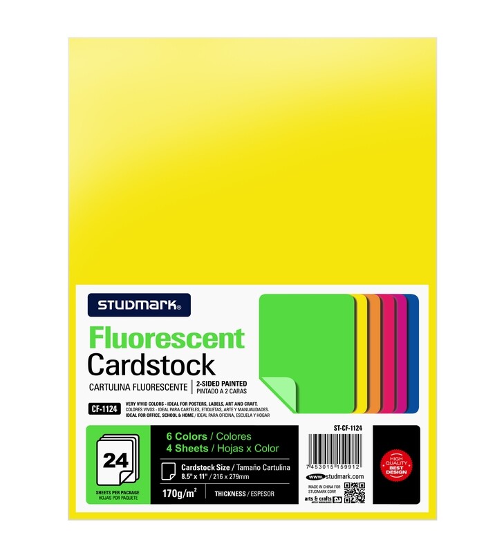 CARTULINA ST-CF-1124 T/C D/CARA NEON 24COL