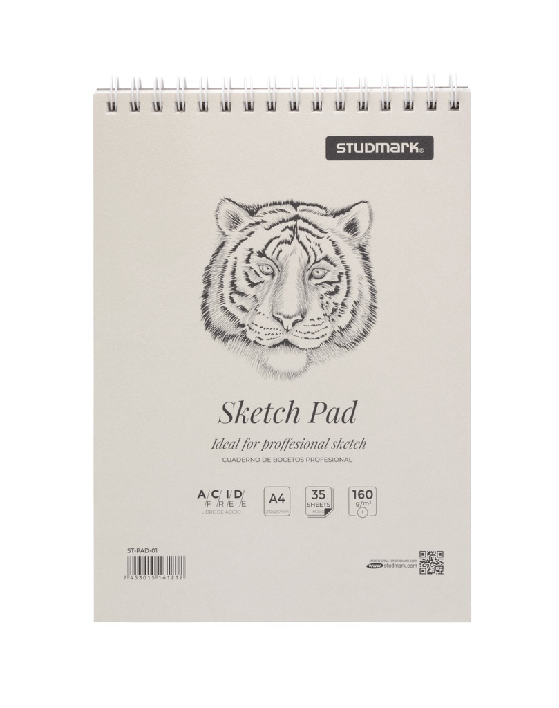 LIBRETA ST-PAD-01 BOCETOS CARBON A4 35HJS
