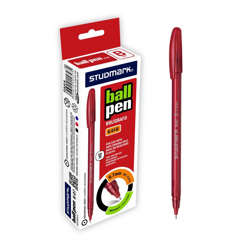 LAPIZ TINTA ST-K-07-B 0.7MM 12X1 RJ