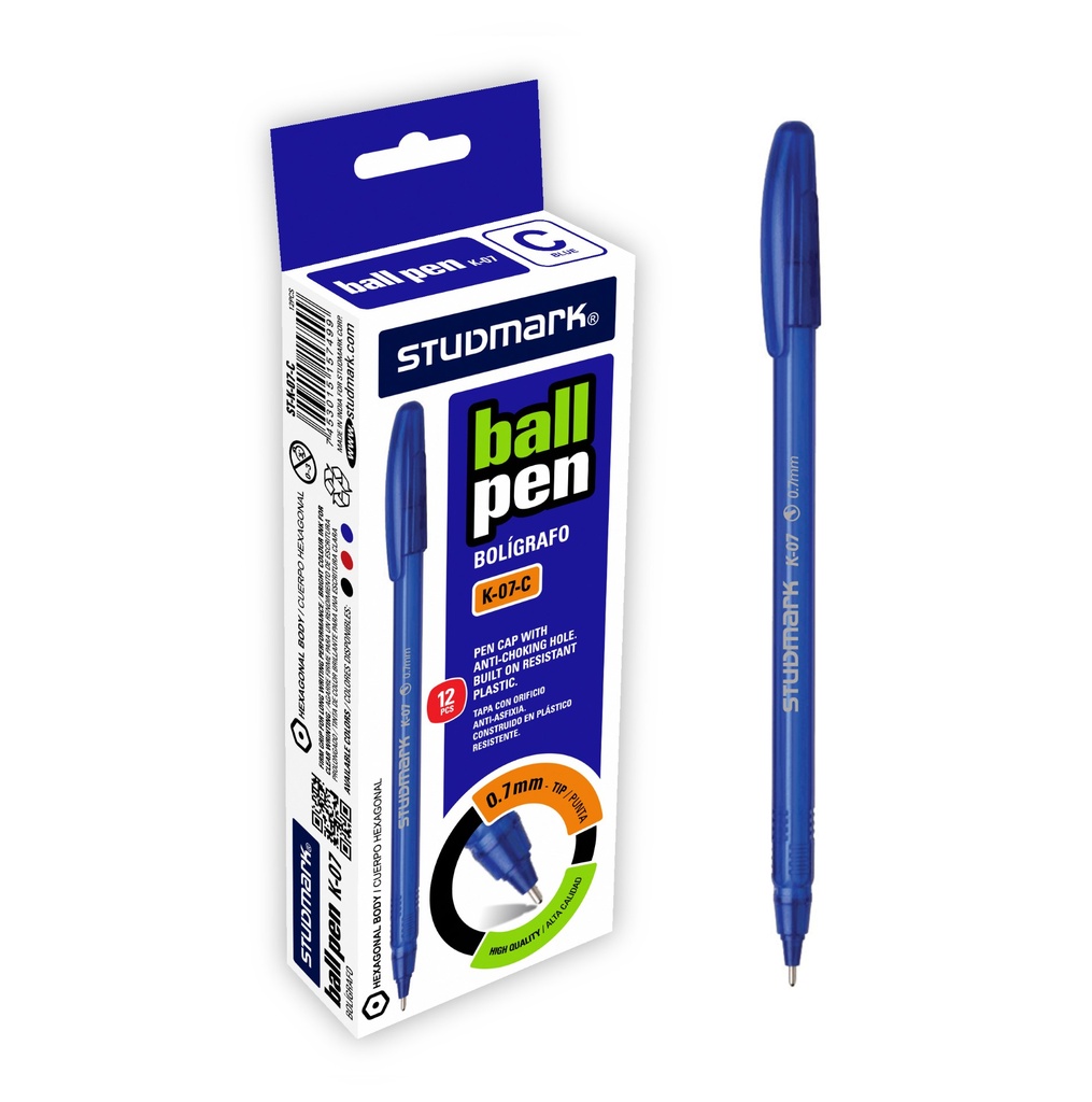 LAPIZ TINTA ST-K-07-C 0.7MM 12X1 AZ