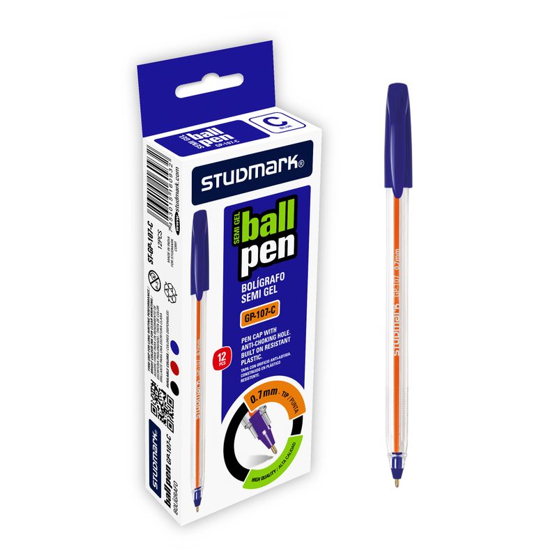 LAPIZ SEMIGEL ST-GP-107-C 0.7MM AZ 12X1