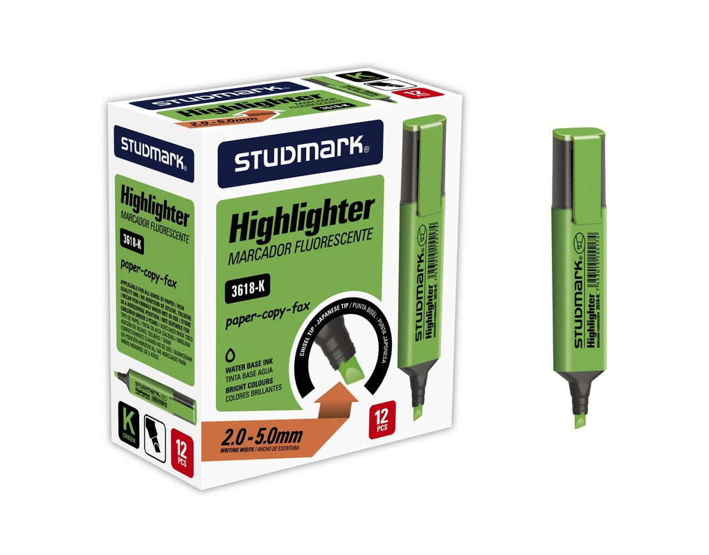 RESALTADOR ST-03618-K VD 12X1 RECT