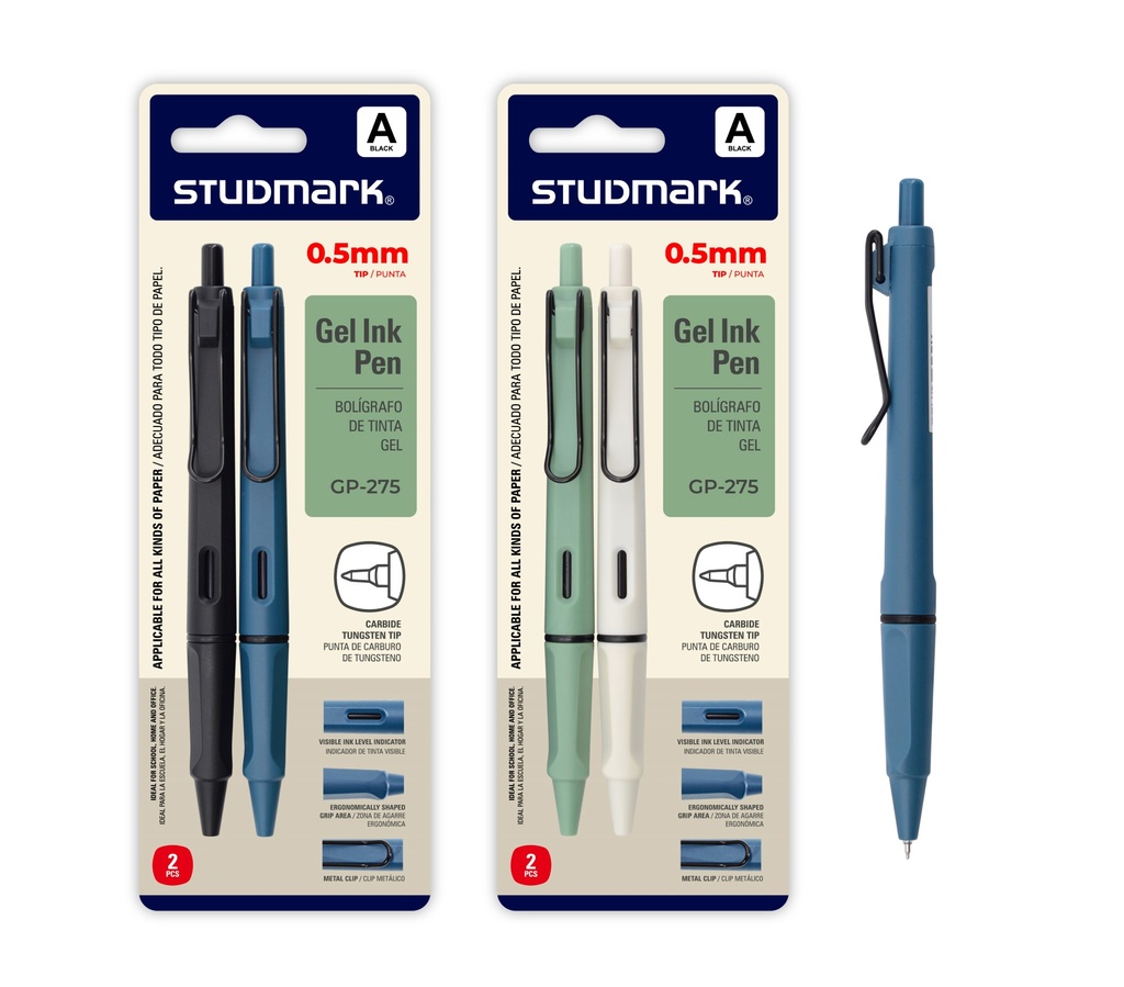 LAPIZ ST-GP-275-A NG GEL 0.5mm 2PZS