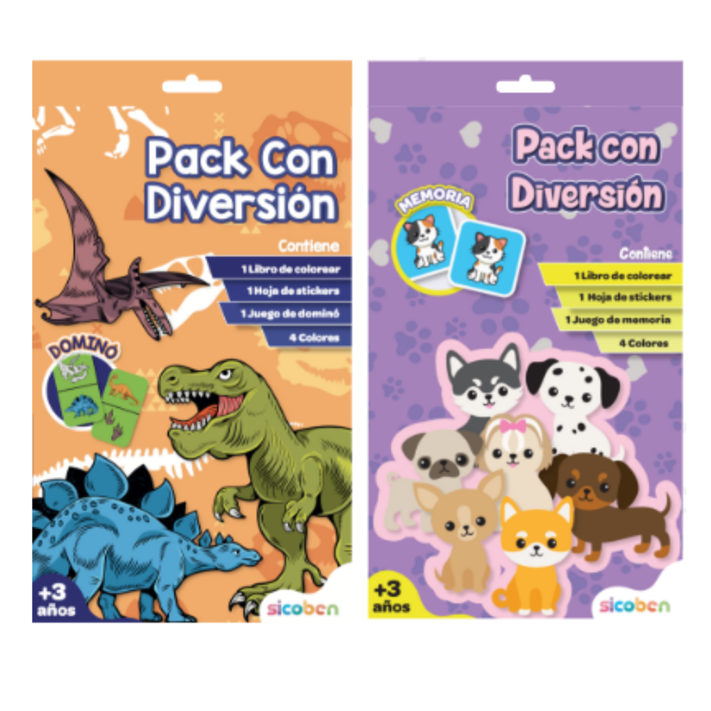 [04553] PACK SICOBEN 2X1 DINO/MASC 222225