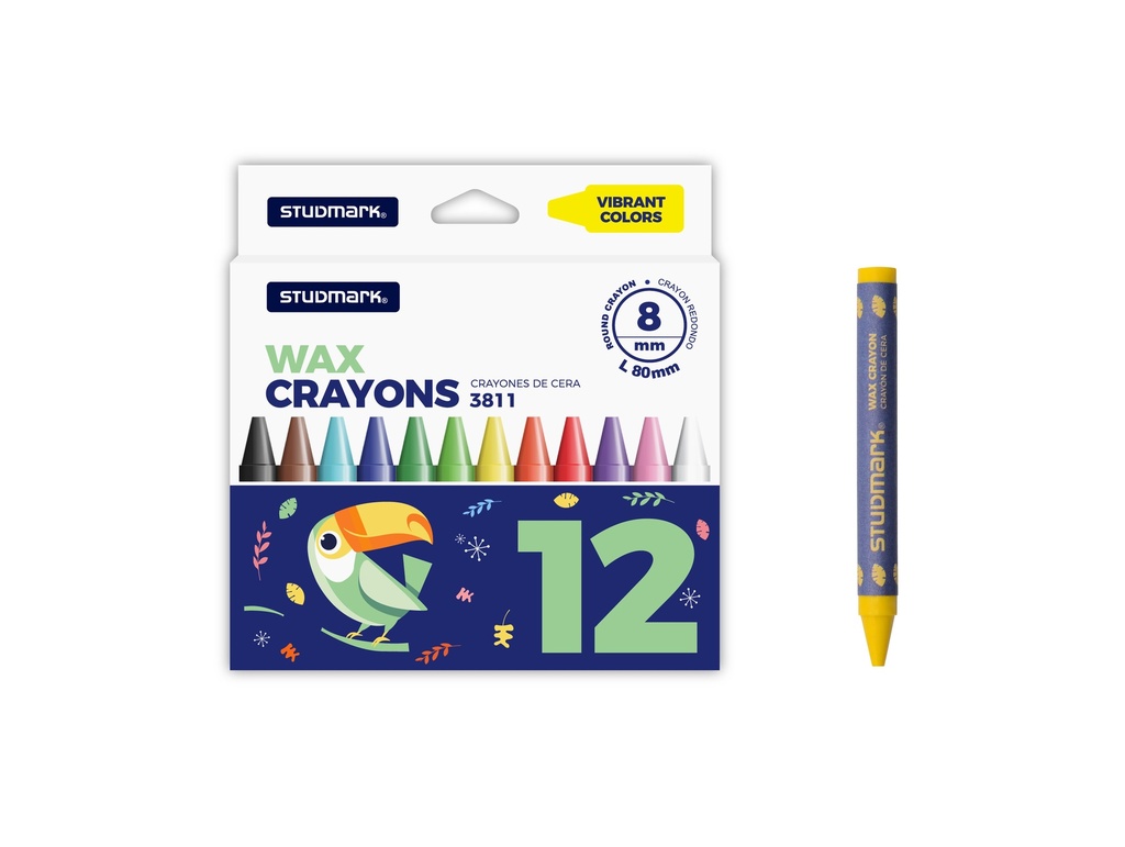 CRAYON ST-03811 REDONDO 12 COL.
