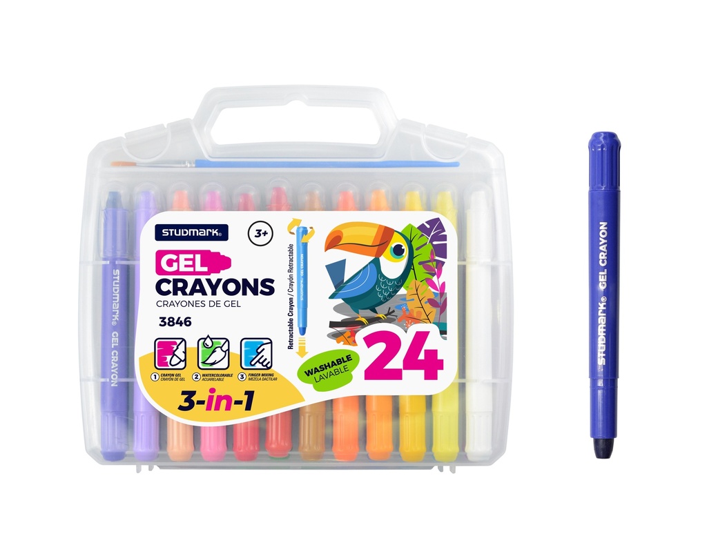 [04575] CRAYON ST-03846 GEL RETRACTIL 3EN1 24 COL.