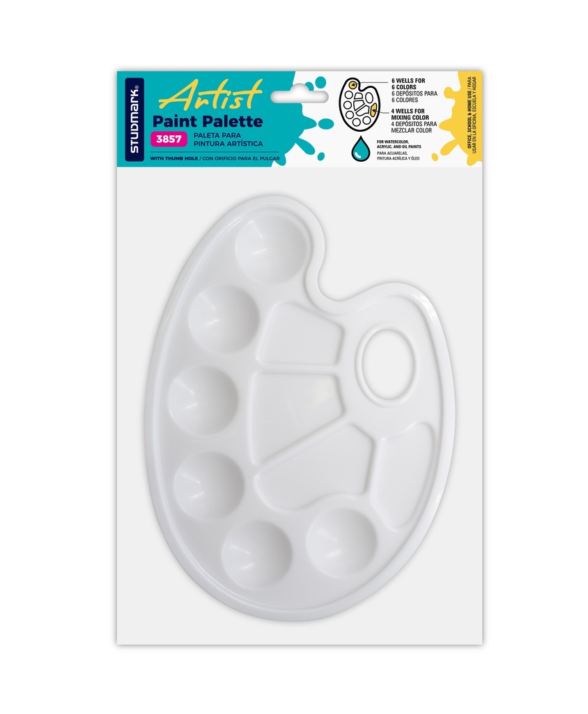 PALETA P/ACUARELA ST-03857 6+4 DEPOS.