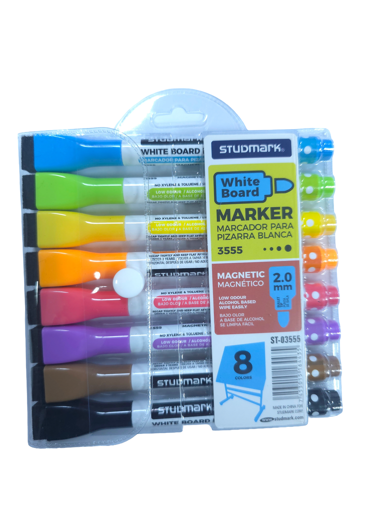 [04678] MARCADOR ST-03555 P/PIZ C/BORR-IMAN 8 COLORES