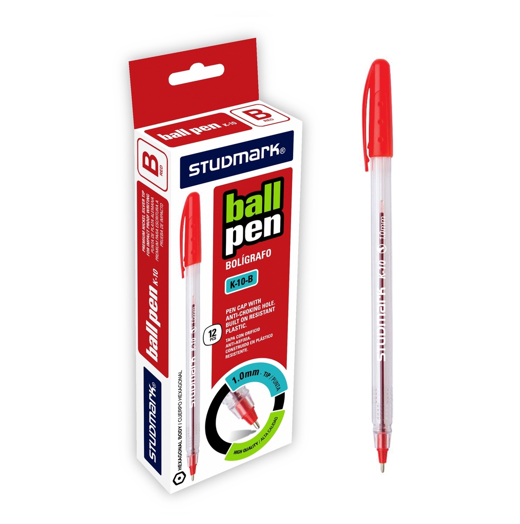 LAPIZ TINTA ST-K-10-B 1.0MM 12X1 RJ