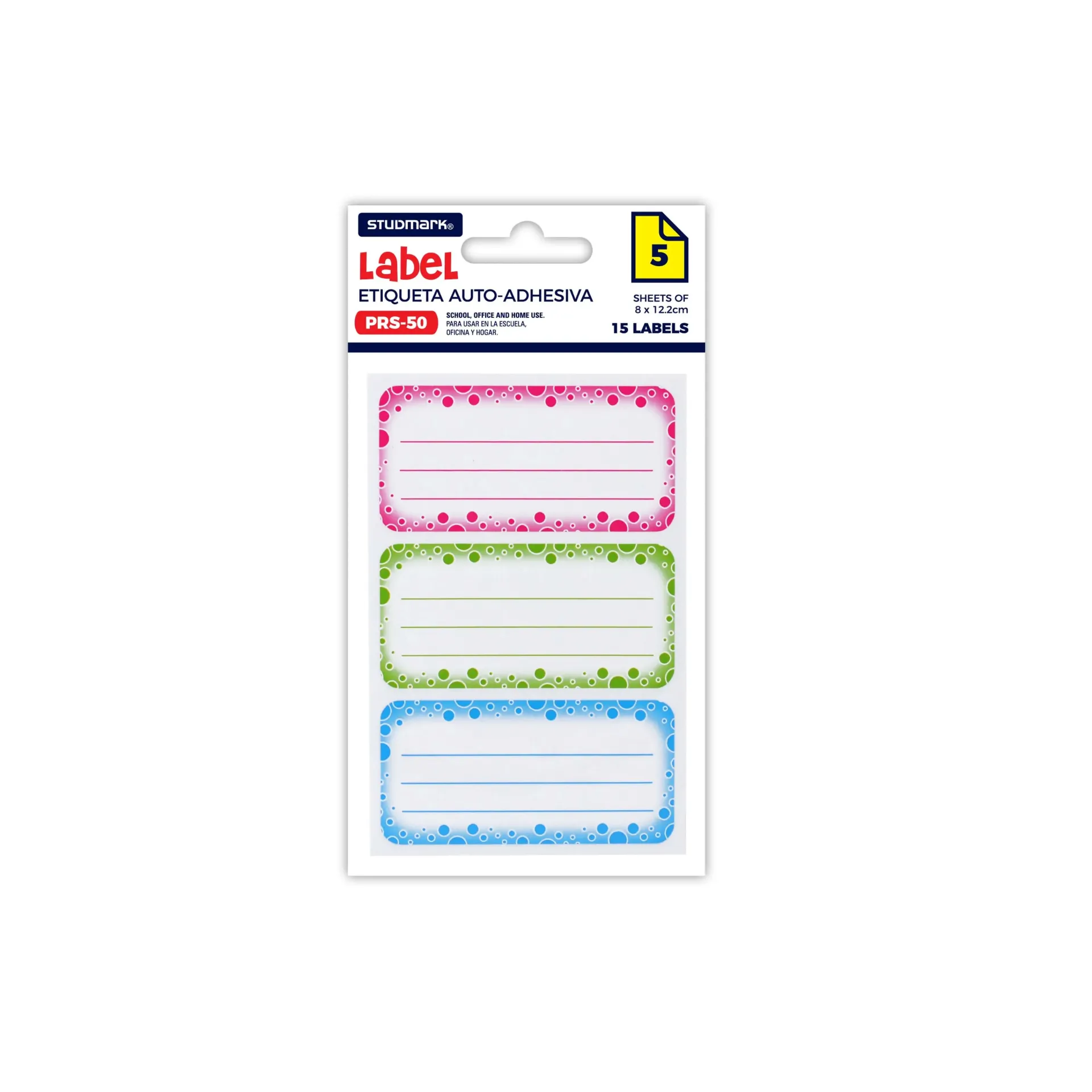 ETIQUETA ST-PRS-50 LINEAS 8X12.2CM