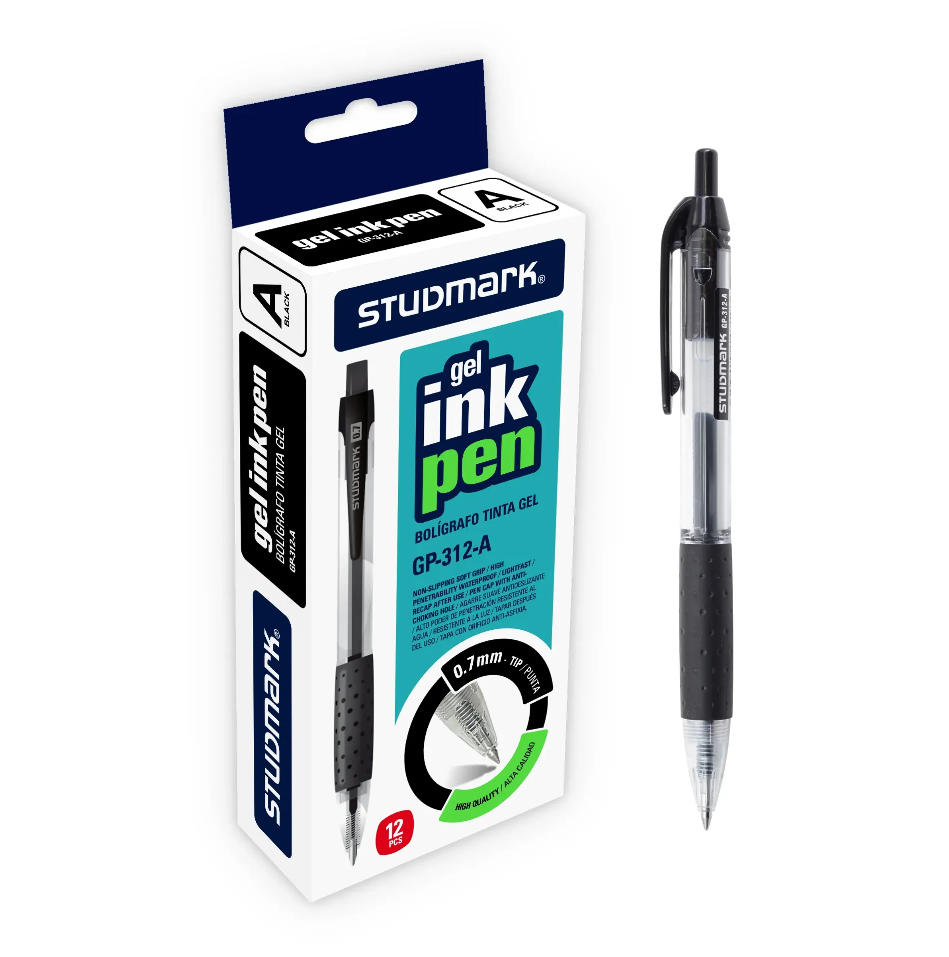 LAPIZ GEL ST-GP-312-A NG RETRACT. 0.7MM 12X1