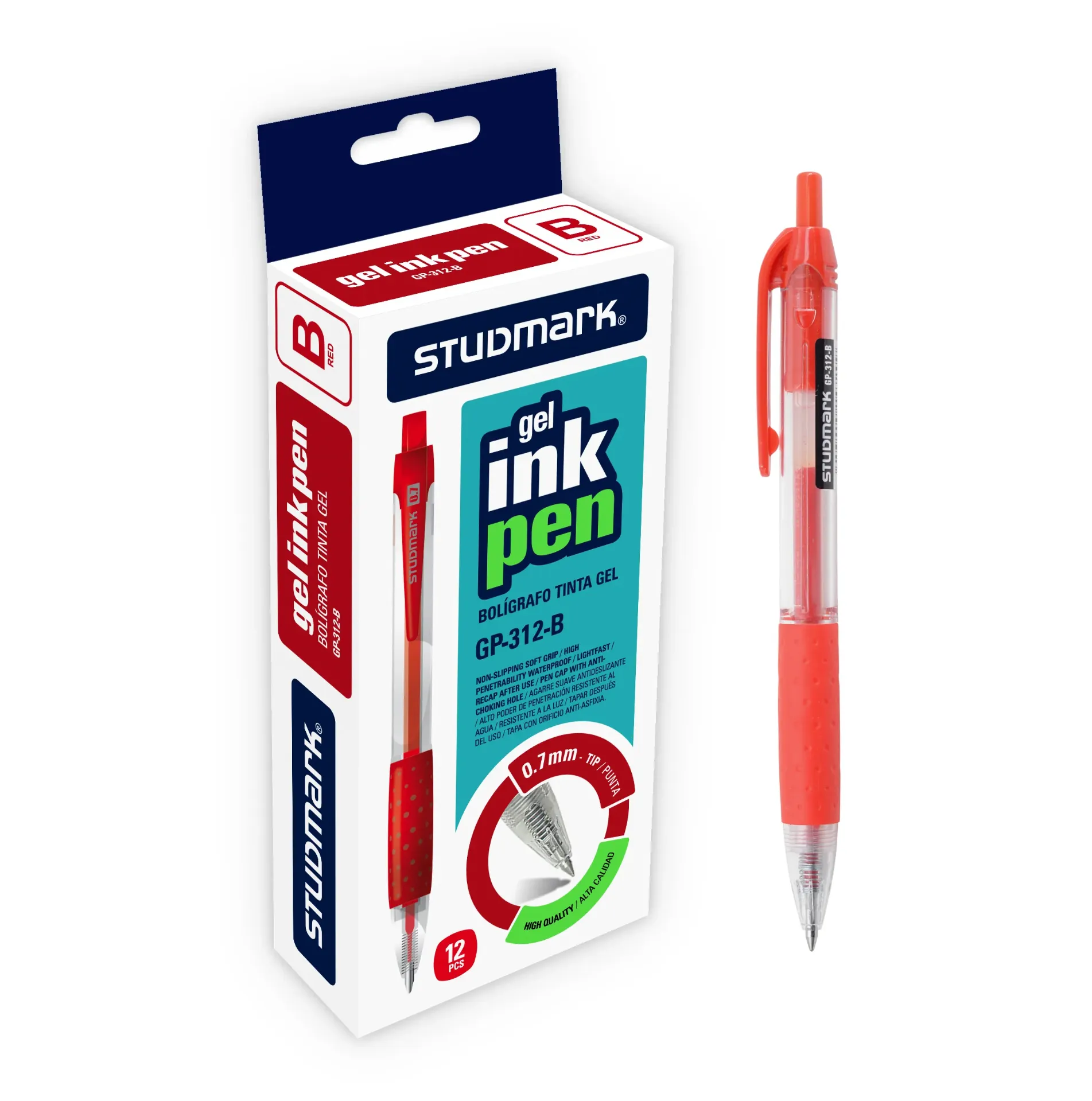 LAPIZ GEL ST-GP-312-B RJ RETRACT. 0.7MM 12X1