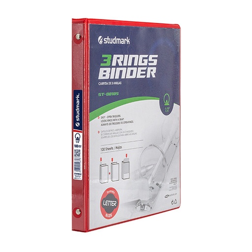 [00250] FOLDER ST-00105-B 3 ANILLOS  1/2PLG