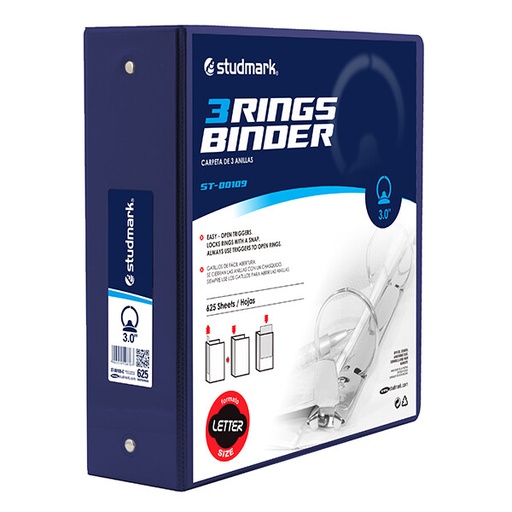 [03822] FOLDER ST-00109-C 3 ANILLOS 3PLG