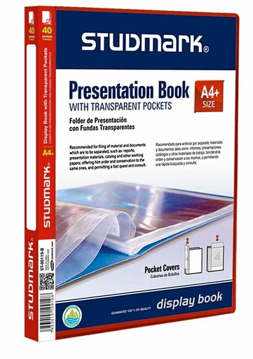 [01649] FOLDER ST-00119-B A4 C/40 FUNDAS 96X1