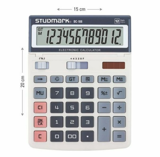 [03699] CALCULADORA ST-DC-188 12 DIG CREMA