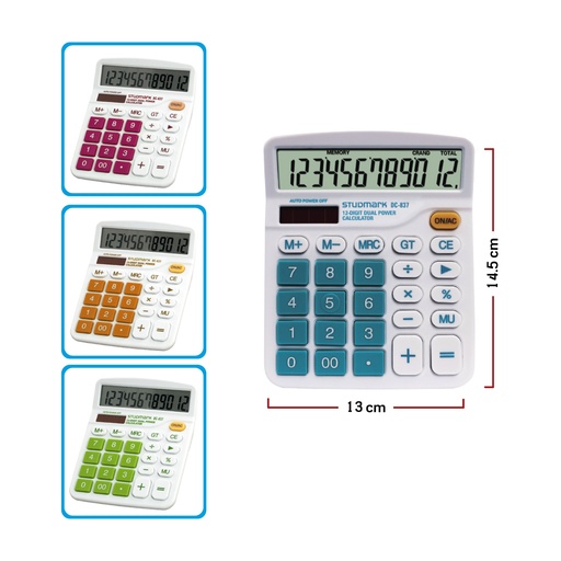 [03471] CALCULADORA ST-DC-837 12 DIG SU