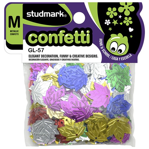 [02424] CONFETI ST-GL-57 METAL HOJAS