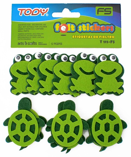 [02478] FOMI T111-FS ADHESIVO RANAS Y TORTUGAS